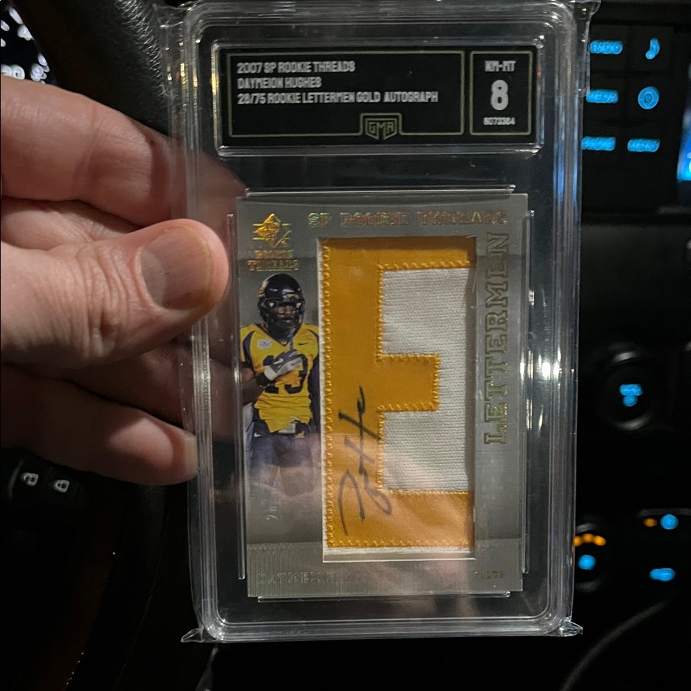 GMA 8 Auto/ Relic 2007 Daymeon Hughes Rookie Card (Colts)!